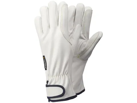 Tegera 88800 hittebestendige lederen handschoenen, wit, maat 11