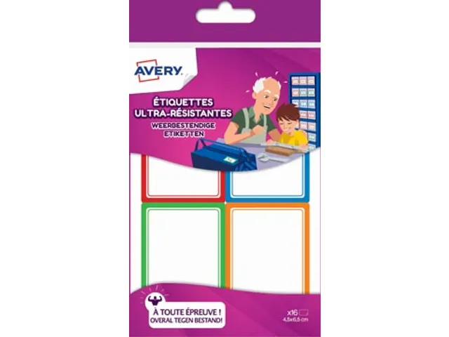 Family weerbestendige etiketten 45 x 65 cm assorti