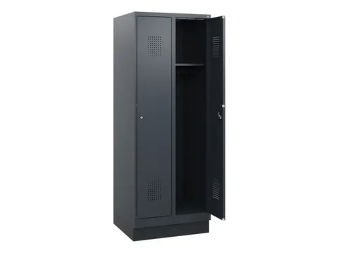 schoollocker,HxBxD 1630x600x500mm,2vak,vak B 300mm,cil.-slot,sokkel