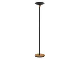 Vloerlamp Unilux Baly led bamboe zwart