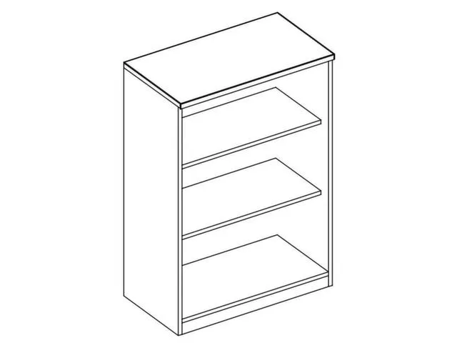 kantoorstelling,HxBxD 825x800x445mm,Bl-wit