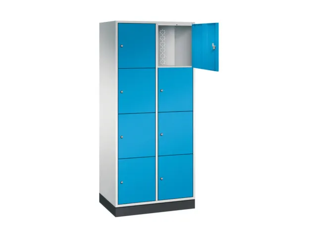 grootvolume-lockersysteem,RAL 7035/RAL 5012,HxBxD 1950x820x500mm