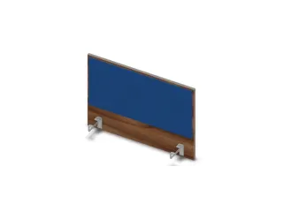 opzetpaneel bureau aanbouw achter NP-tiepolo nut BN6016-blauw 800mm - 1