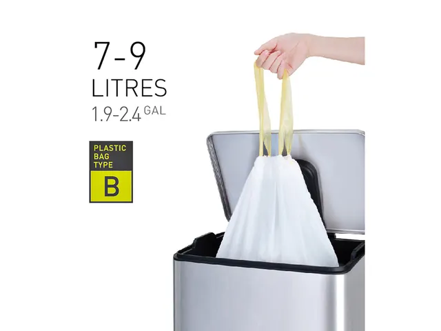 Afvalzak EKO MDPE type B met trekband 40x45cm 7-9 Liter wit