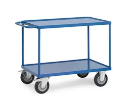 Tafelwagen Laadvlak Van Staalplaat En Rand 500kg 2 Etages 850x500mm