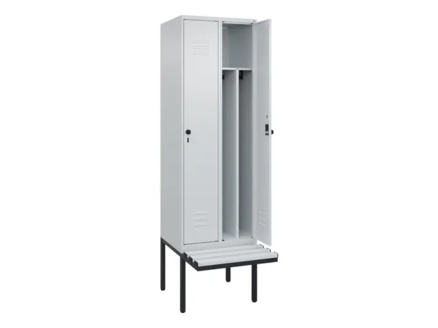 locker voor scheiding van kleding,HxBxD 2120x600x815mm,2vak