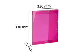 Klasseerdoos IDERAMA PP rug 25mm roze - 8
