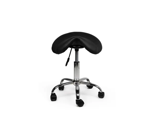 Siège amazone Office Bas roulettes dures noir