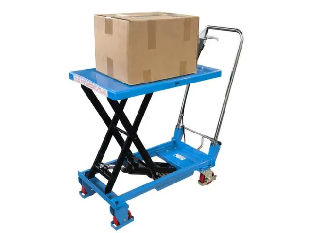 mobiele schaarheftafel,draagverm. 150kg,platform LxB 700x450mm