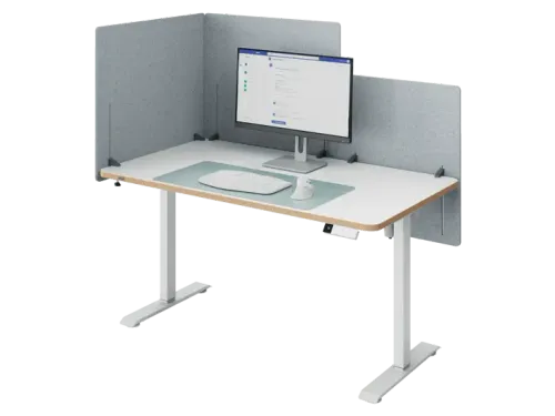 Bureauscherm Leitz in hoogte verstelbaar 70x80cm