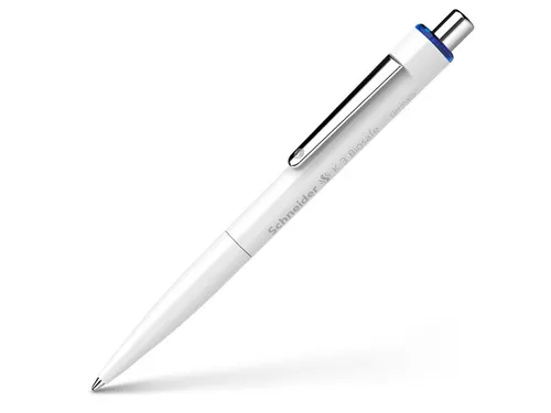 Balpen Schneider K3 Biosafe M wit/blauw