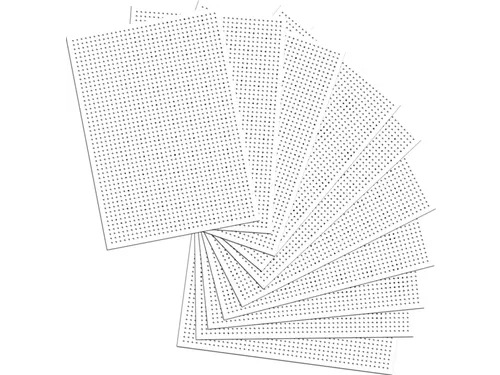 Borduurkaarten Folia 17.5 x 24.5cm 300gr 40 vel wit