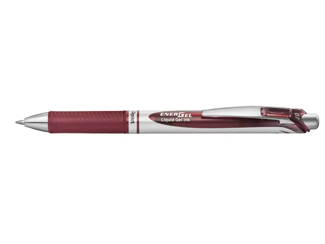 Gelschrijver Pentel BL77 Energel medium bordeaux 0.35 mm