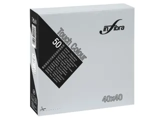 Infibra Servet I-0719 40x40cm 1/4 Vouw 2-laags Grijs 1200 Stuks - 1