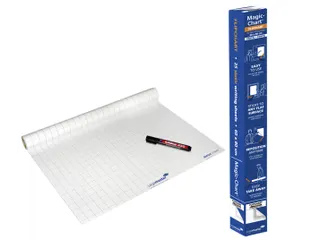 Legamaster Magic-Chart flipchart folie 60x80cm Wit met ruit 25 vel - 4