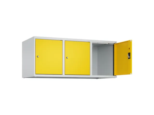 opzetkast,v. locker,3vak.,vak B 400mm,HxBxD 500x1200x500mm