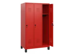 schoollocker,HxBxD 1630x900x500mm,3vak,vak B 300mm,draaigrendel,voeten