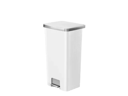 Hana 2 Pedaalemmer 90 liter Wit