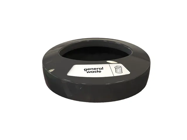 Deksel EcoAce, general waste Zwart