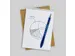 Balpen Paper Mate Flexgrip Ultra medium blauw blister à 5 stuks