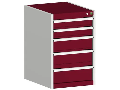 ladekast HxBxD 800x525x650mm 5laden romp RAL7035 front RAL3004