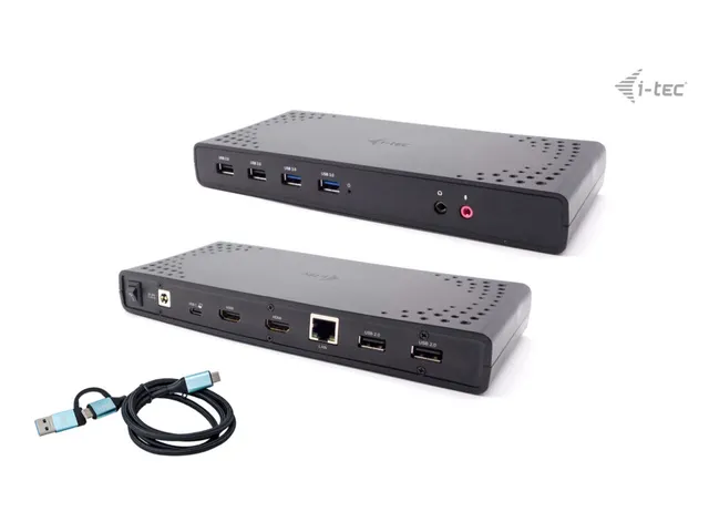 i-tec USB 3.0 / USB-C / Thunderbolt Dual Display Docking Station + Pow