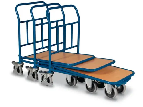 Platformwagen 500kg Laad H 314mm Laadvlak 1000x700mm Ral 5010