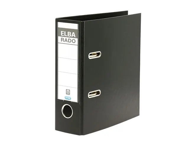 Ordner Elba Rado Plast A5 staand 75mm pvc zwart