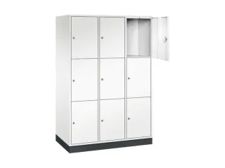 grootvolume-lockersysteem,HxBxD 1950x1220x600mm,3x3vakken,cil.-slot - 1