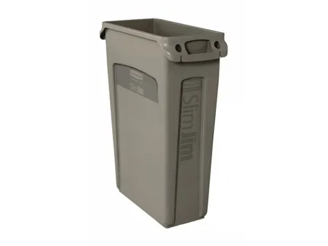 Rubbermaid Slim Jim met luchtsleuven 87 liter Beige