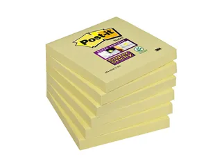 Memoblok 3M Post-it 654 Super Sticky 76x76mm geel - 1