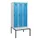 locker met bank,HxBxD 1950x900x815mm,3vak,vak B 300mm,draaigrendel