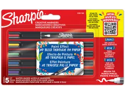 Creatieve marker Sharpie brushpunt assorti blister à 5 stuks
