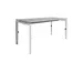 Bureau Linesto N4 hoogte instelbaar 140x80cm blad Lichtgrijs, poot Wit