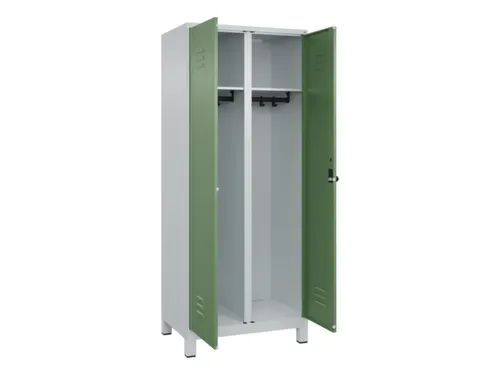 locker voor scheiding van kleding,HxBxD 1950x800x500mm,2vak