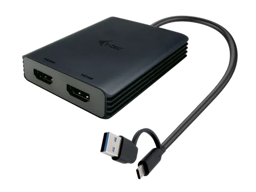 USB-A/USB-C Dual 4K/60 Hz HDMI Video Adapter