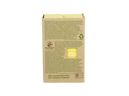 Memoblok 3M Post-it 653 38x51mm recycled geel