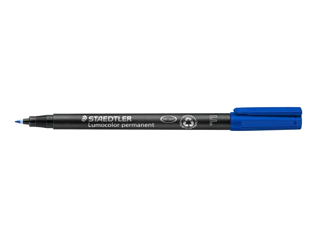 Viltstift Staedtler OHP Lumocolor 318 Fijn 0.6mm Blauw