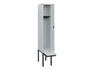 locker met bank,HxBxD 1950x300x815mm,1vak,vak B 300mm,cil.-slot - 2