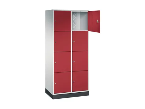 grootvolume-lockersysteem,RAL 7035/RAL 3003,HxBxD 1950x820x500mm