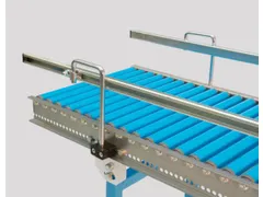 Guidage latéral tout droit p. convoyeur à rouleaux double face