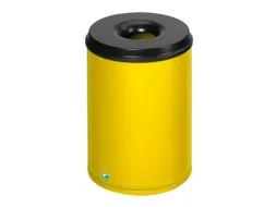 prullenmand zelfblussend 50 liter HxØ 520x375mm kop zwart geel