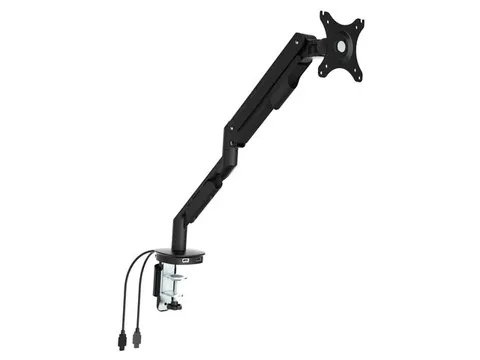 Enkele Monitorarm 1 Scherm Met Usb Poorten Zwart