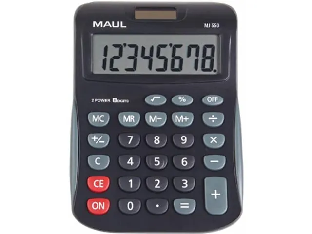 bureaurekenmachine MJ 550, junior, zwart