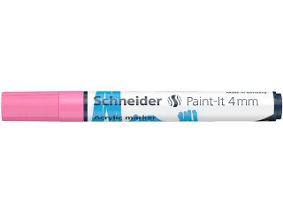 Acrylmarker Schneider Paint-It 320 4mm pastel roze - 1