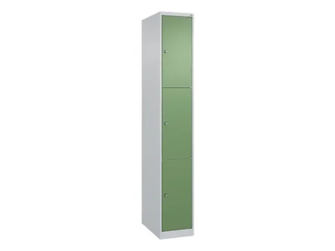 lockerkast,HxBxD 1850x300x500mm,1x3vakken,vak B 300mm,cil.-slot