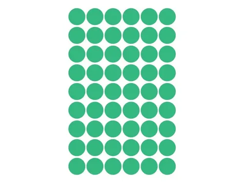 Etiket Avery Zweckform 3143 Rond Ø12mm Groen 270 Stuks
