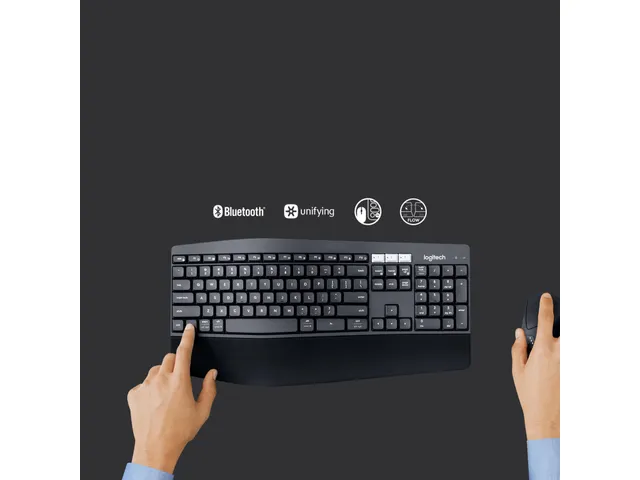 Logitech MK850 Performance Draadloos toetsenbord QWERTZ en muis