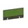 baliepaneel bureau aanbouw achter NV bruin hickory BN7048-groen 1000mm