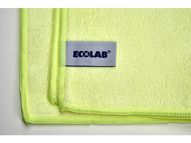 Chiffon microfibre Ecolab Polifix Microclin Eco Jaune 32x32cm 5 pièce